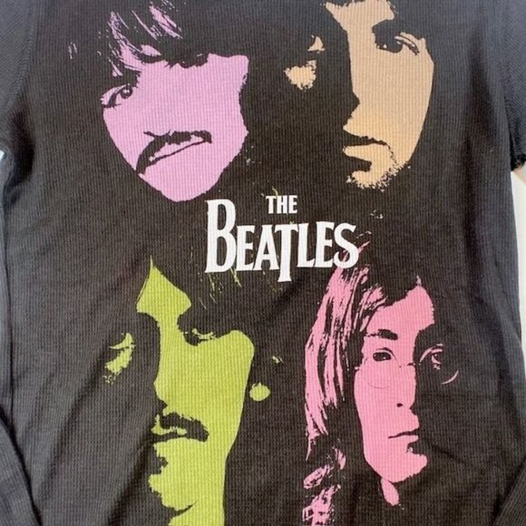 NWOT The Beatles Band Tee Shirt Black Size Medium - Picture 2 of 3